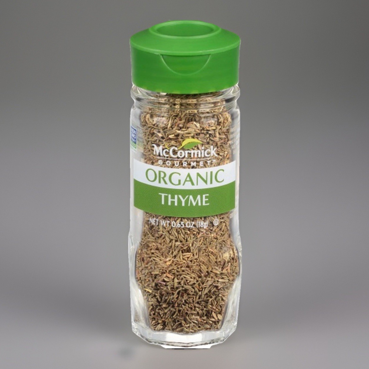 McCormick Gourmet Organic Thyme 0.65 oz, Non-GMO, New/Sealed, BB 11/2026