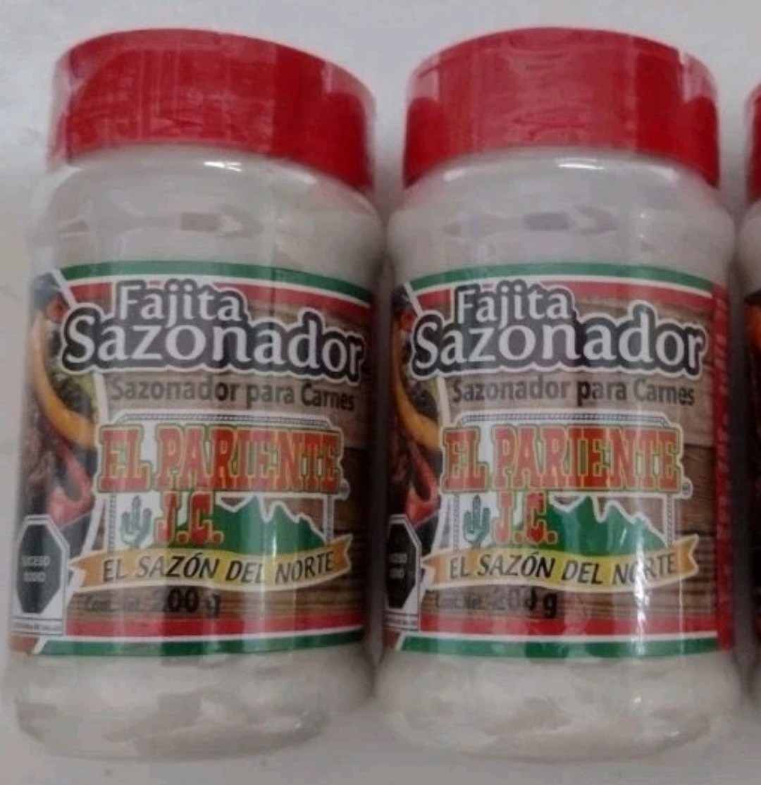 2X EL PARIENTE BEEF FAJITA SEASONING ( SAZONADOR ) 2 CONTAINERS OF 7oz EACH