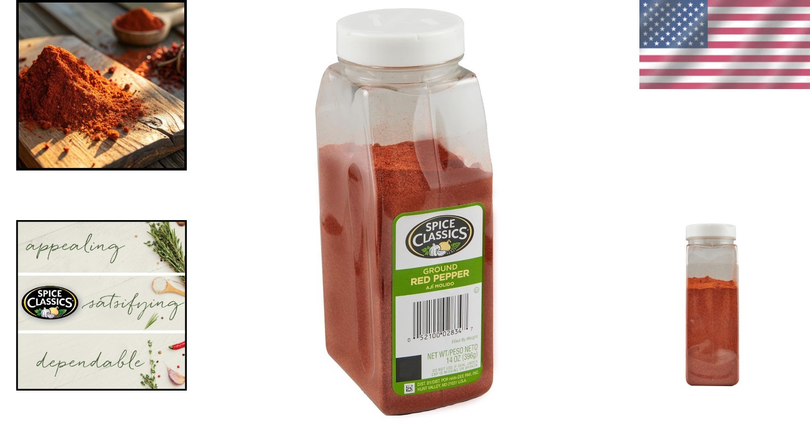 Kosher Ground Red Pepper Powder, 14oz – Fiery Flavor from Dried Chili Peppers