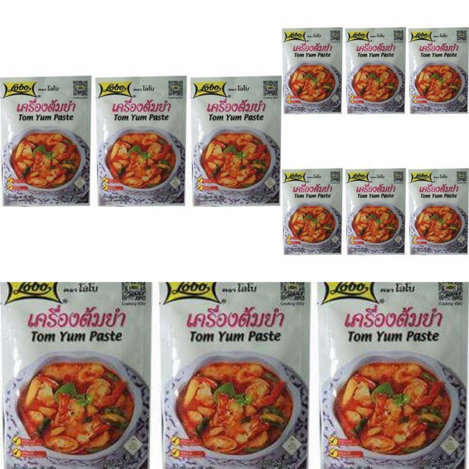 Thai Tom Yum Curry Paste Popular Food (Brand LOBO) 30 g x 2 Pcs.