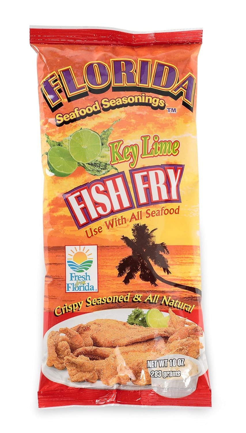 Florida Seafood Sizzling Fish Fry Key Lime 10.0 oz (Pack of 12)