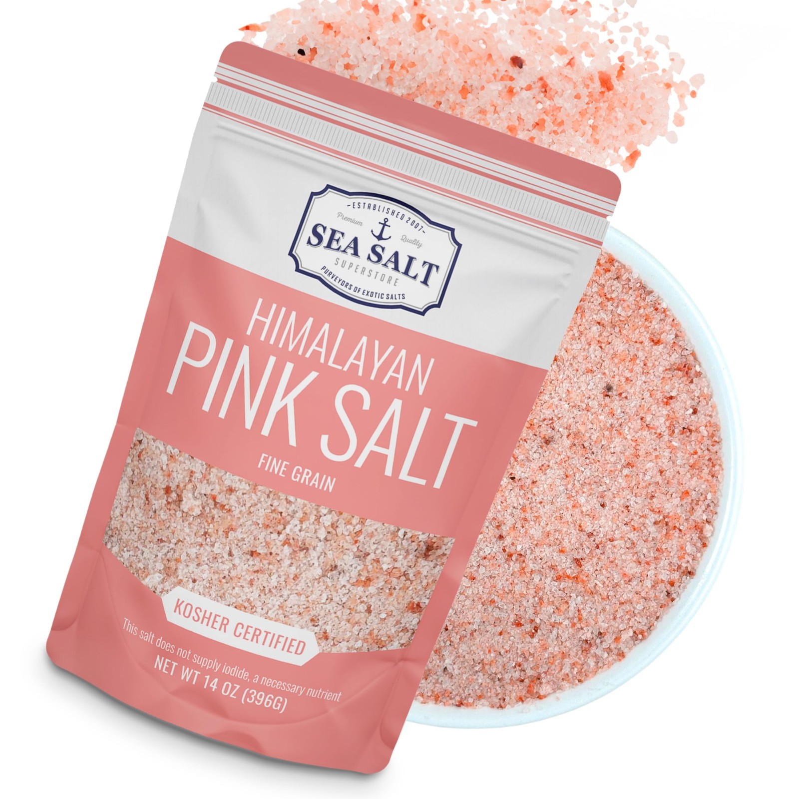 Himalayan Pink Salt Refill for Table Shakers – Mineral Rich 14 oz