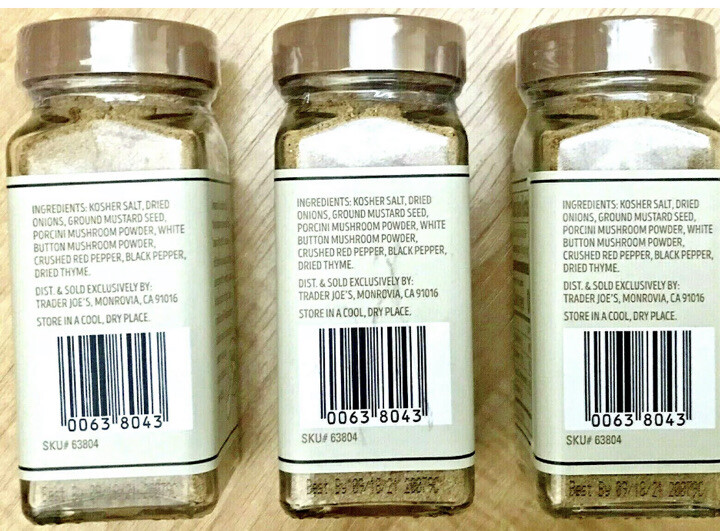 3 X Trader Joe’s Mushroom&Company Multipurpose Umami Seasoning Blend 2.1 oz Each