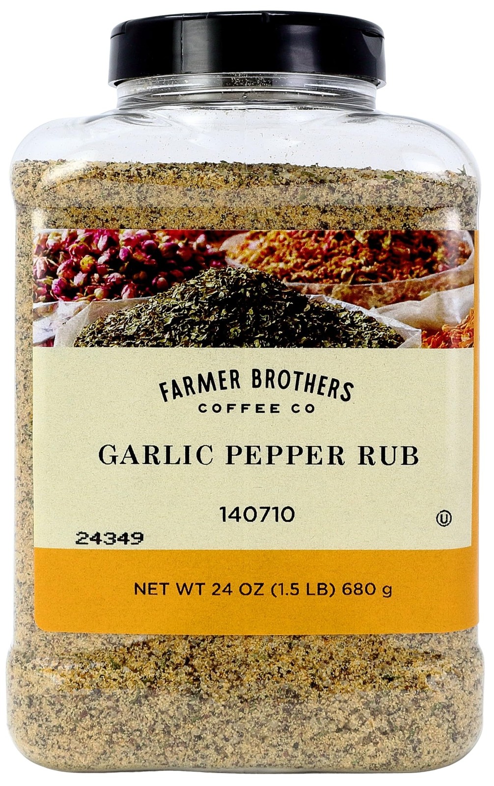 Garlic Pepper Rub Seasoning Blend, 24 oz (2.5 lb) – Bold Garlic & Pepper Spic…