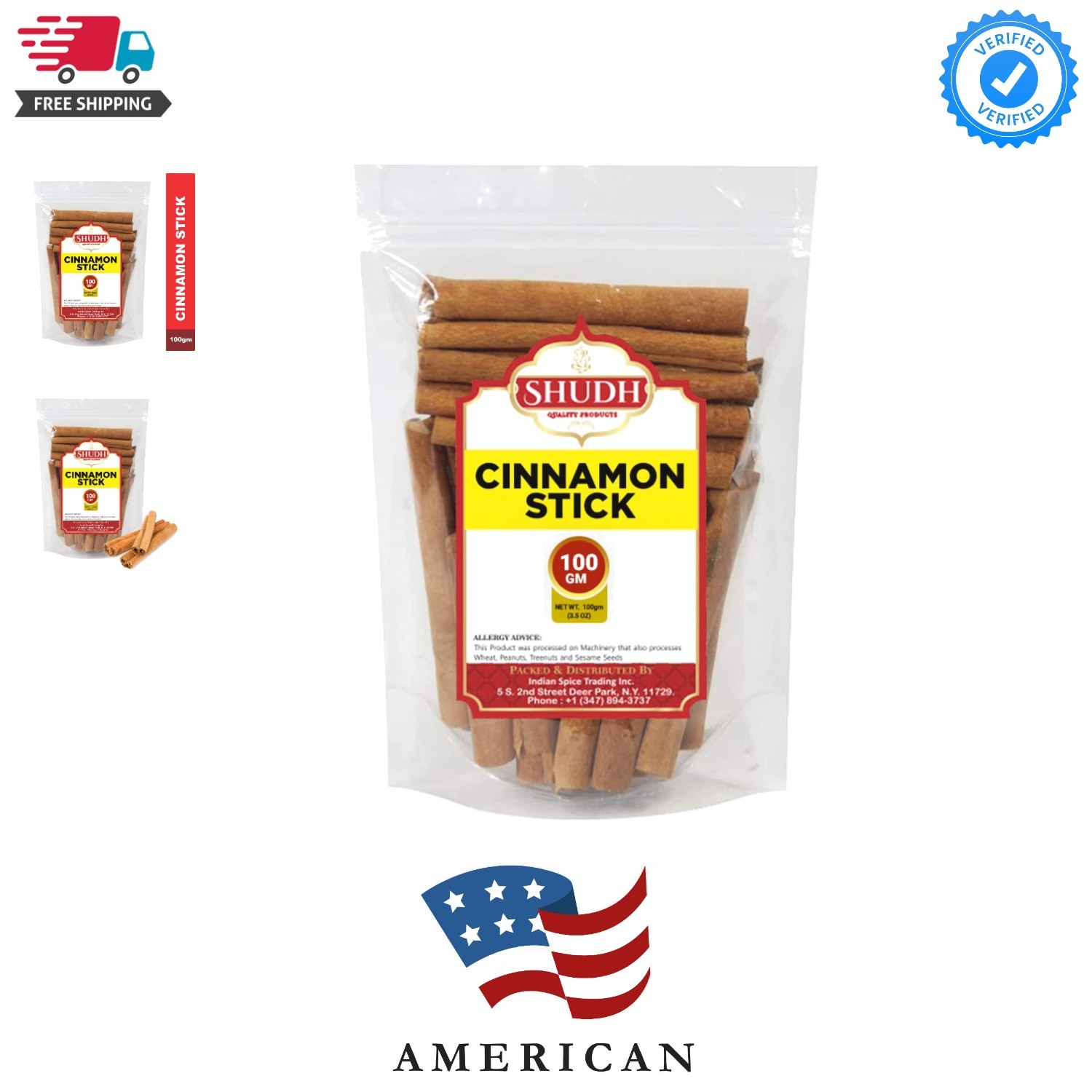 SHUDH Cinnamon Sticks 100GM 3.5 Oz | Cassia Cinnamon | Canela | Perfect for B…