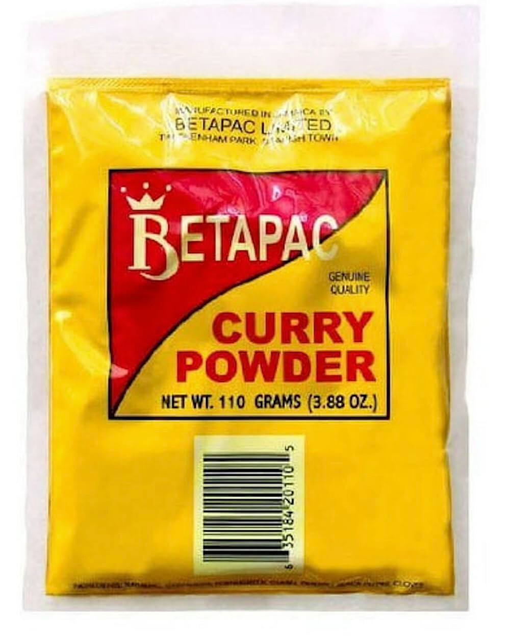 Beta Pac 100% Jamaican Curry Powder 110 grams