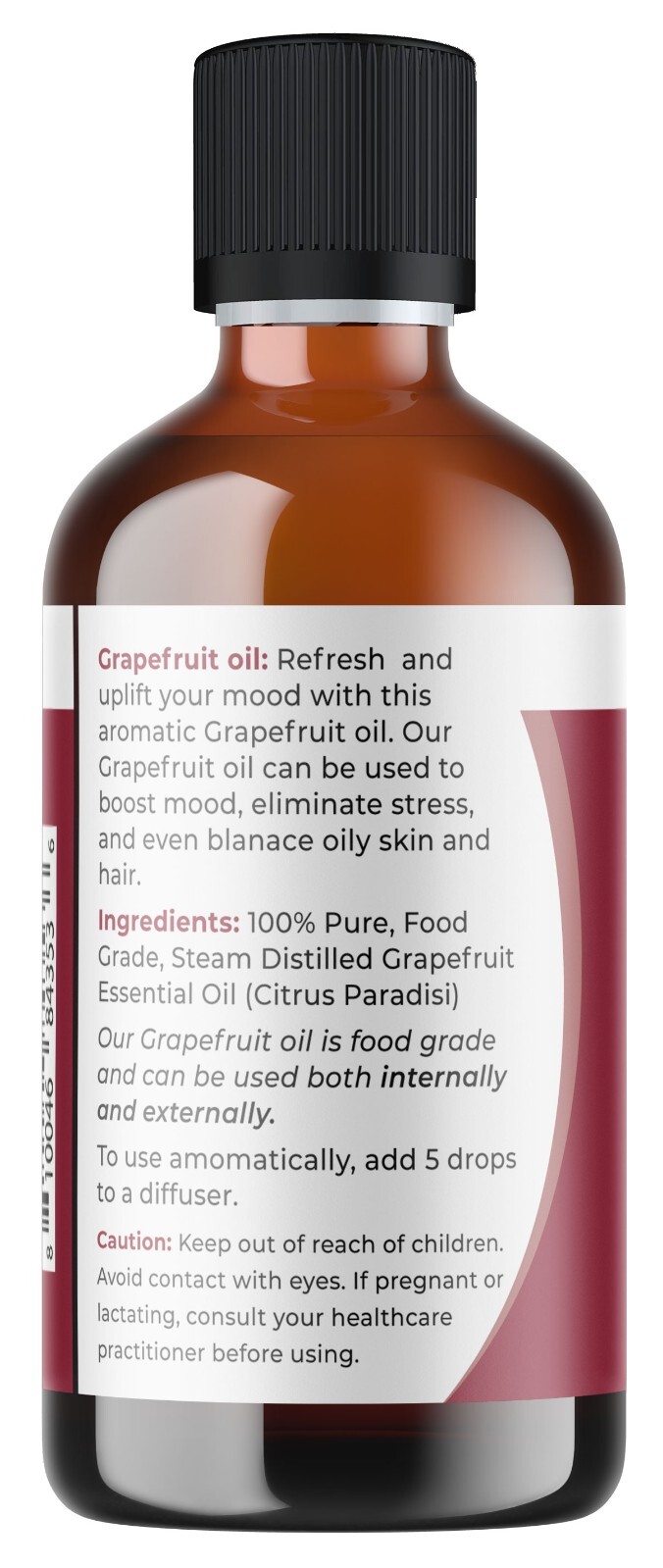 Viva Doria Pure Grapefruit Essential Oil, Food Grade, 4 Fl oz