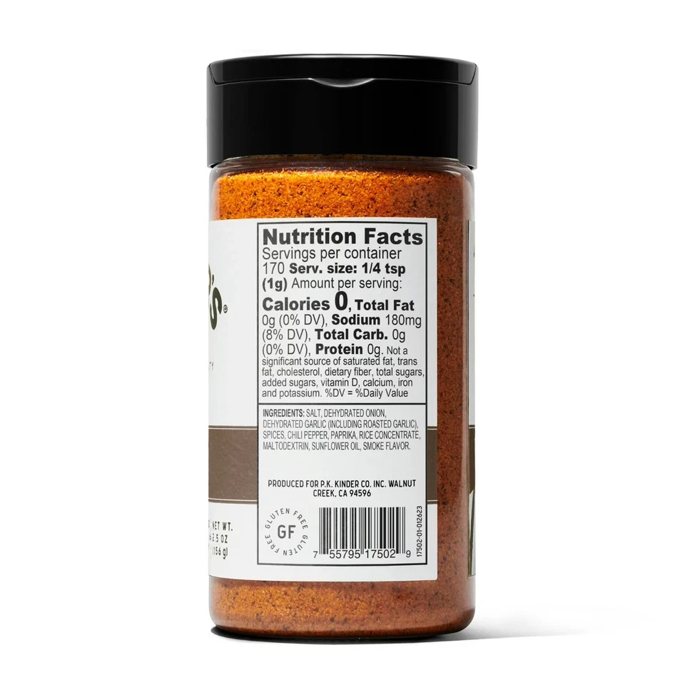 Kinder’s Woodfired Garlic Seasoning with Hardwood Smoked Flavors, 6 oz