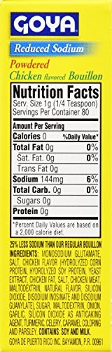 Goya Foods Chicken Bouillon Reduced Sodium, 2.82 Ounce