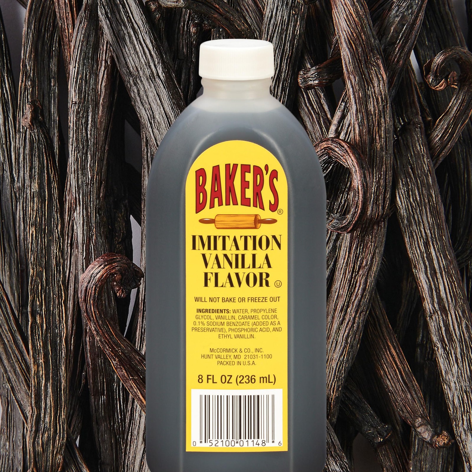 Imitation Vanilla Flavor, 8 fl oz (Pack of 24)