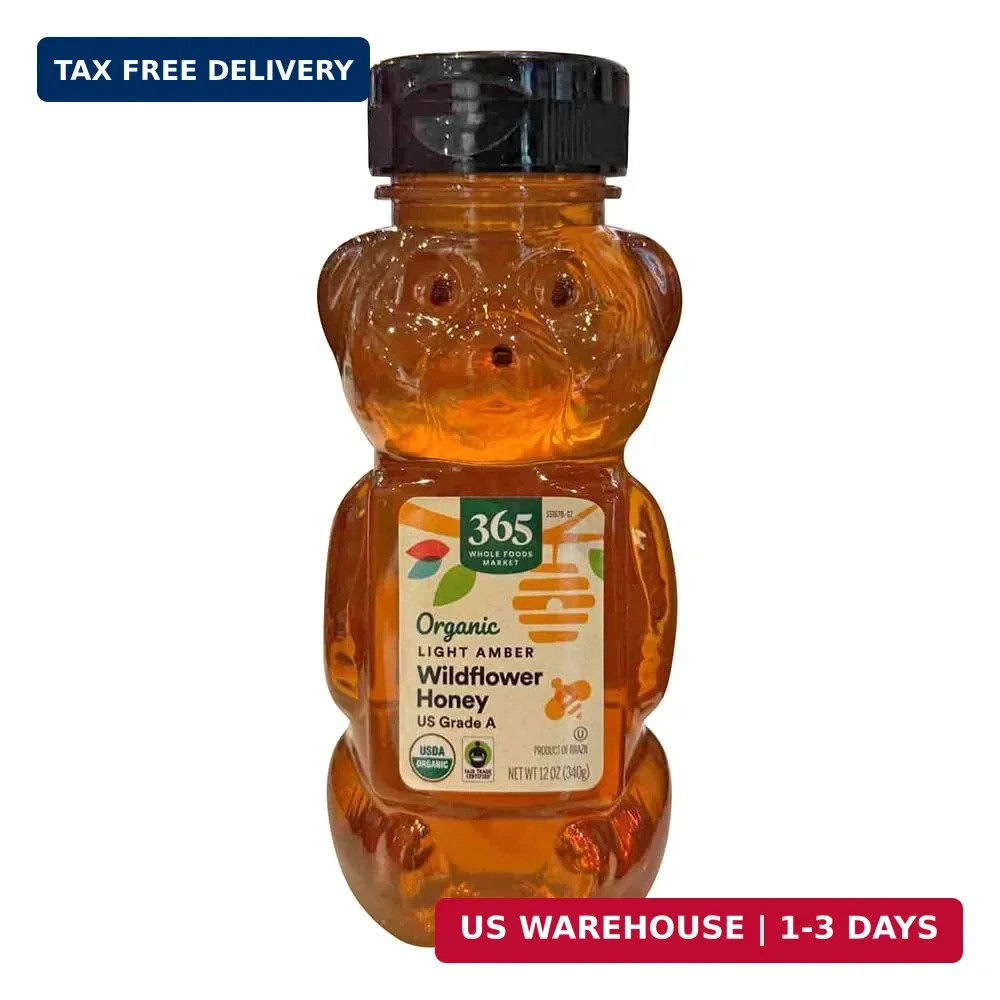 365 by Whole Foods Market, Organic Light Amber Wildflower Honey, 12 Ounce