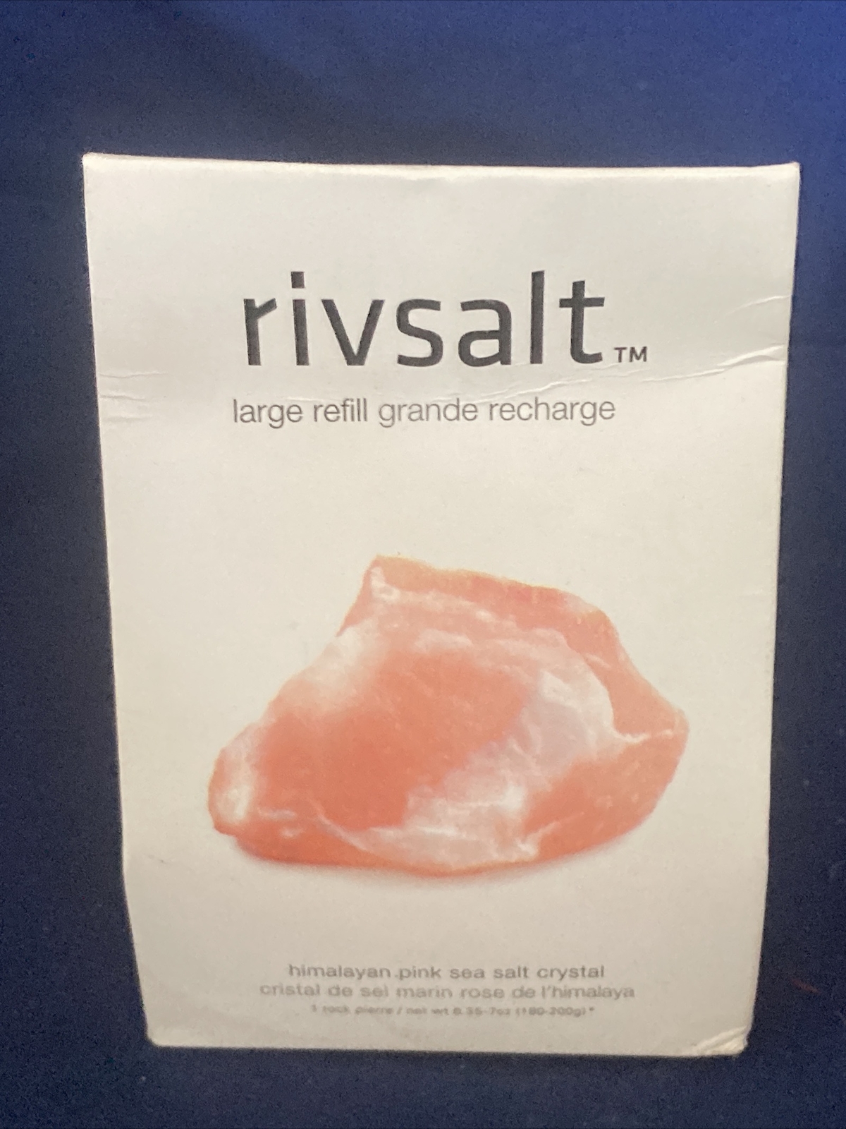 Rivsalt Refill Large Refill Himalayan Pink Sea Salt Crystal 6.35 Oz /7 Oz Sealed