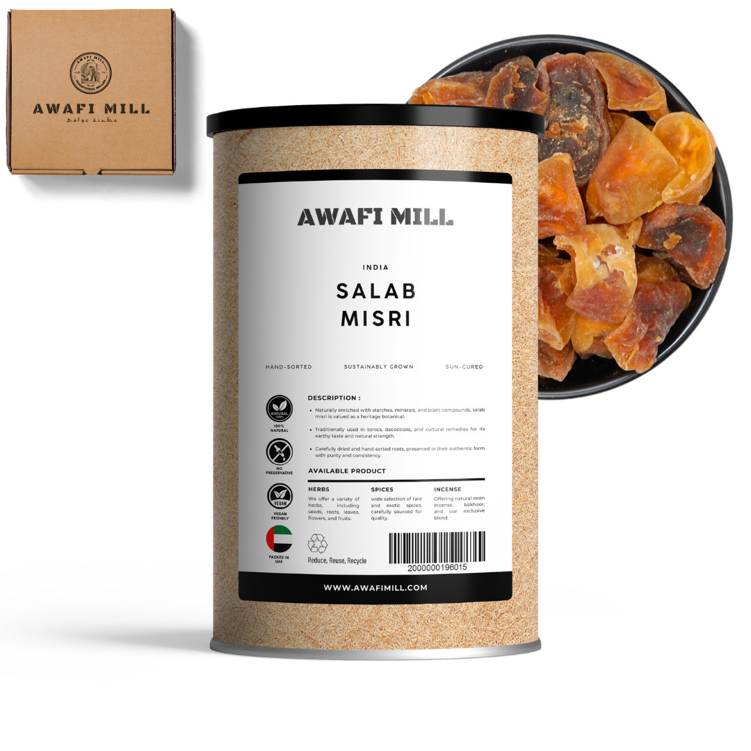 AWAFI MILL Indian Salab Misri (Orchis mascula – 250 g | 9 Oz