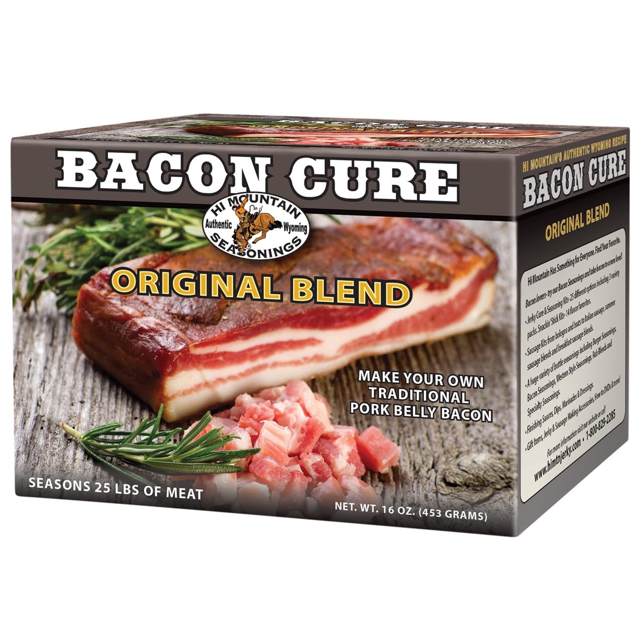 Hi Mountain Bacon Cure Seasoning Kit | ORIGINAL BLEND | Pork, Deer, Elk & Ven…