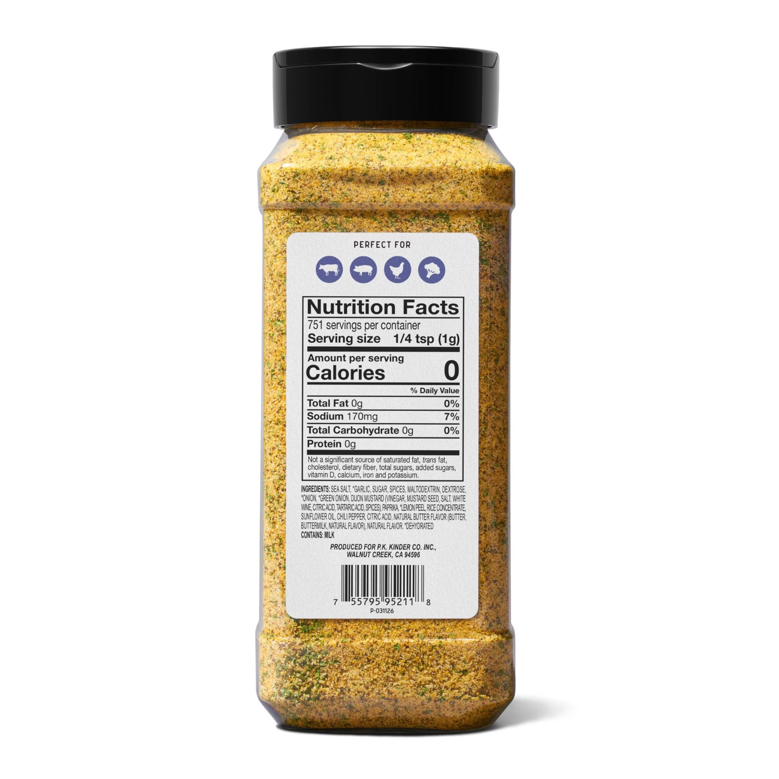 Kinder’s Cowboy Butter Seasoning, 26.5 oz.