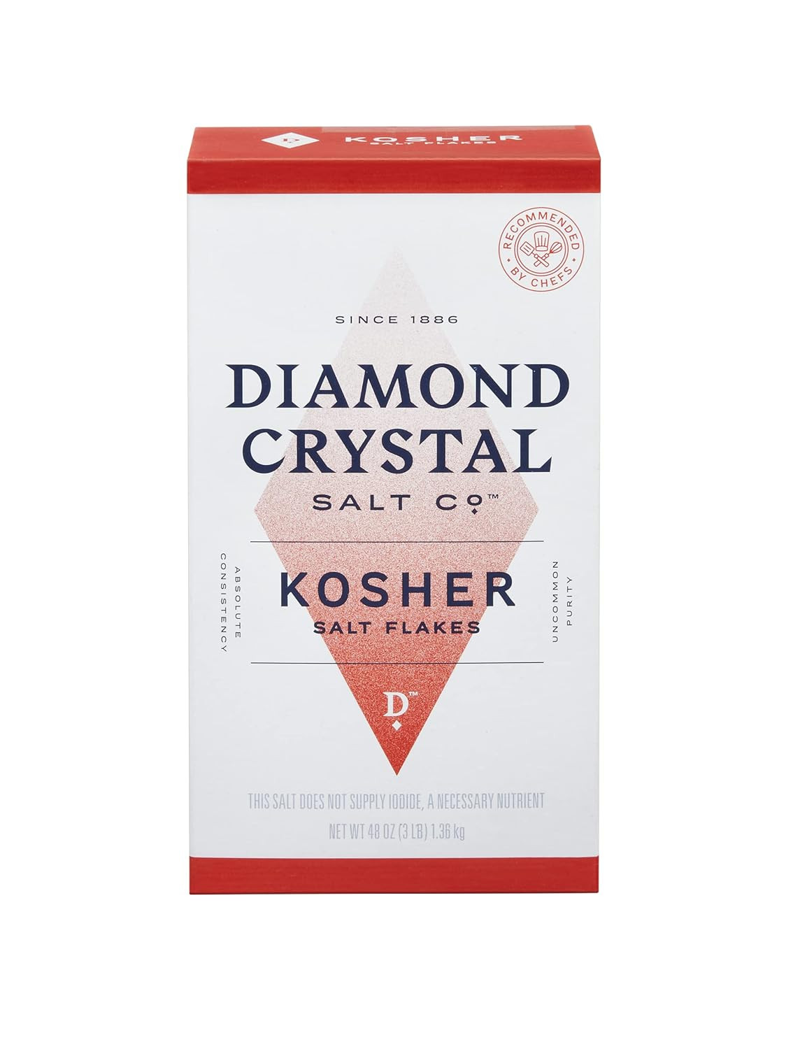 Kosher Salt – Full Flavor, No Additives – Pure and Natural since 1886-3 Pound (N