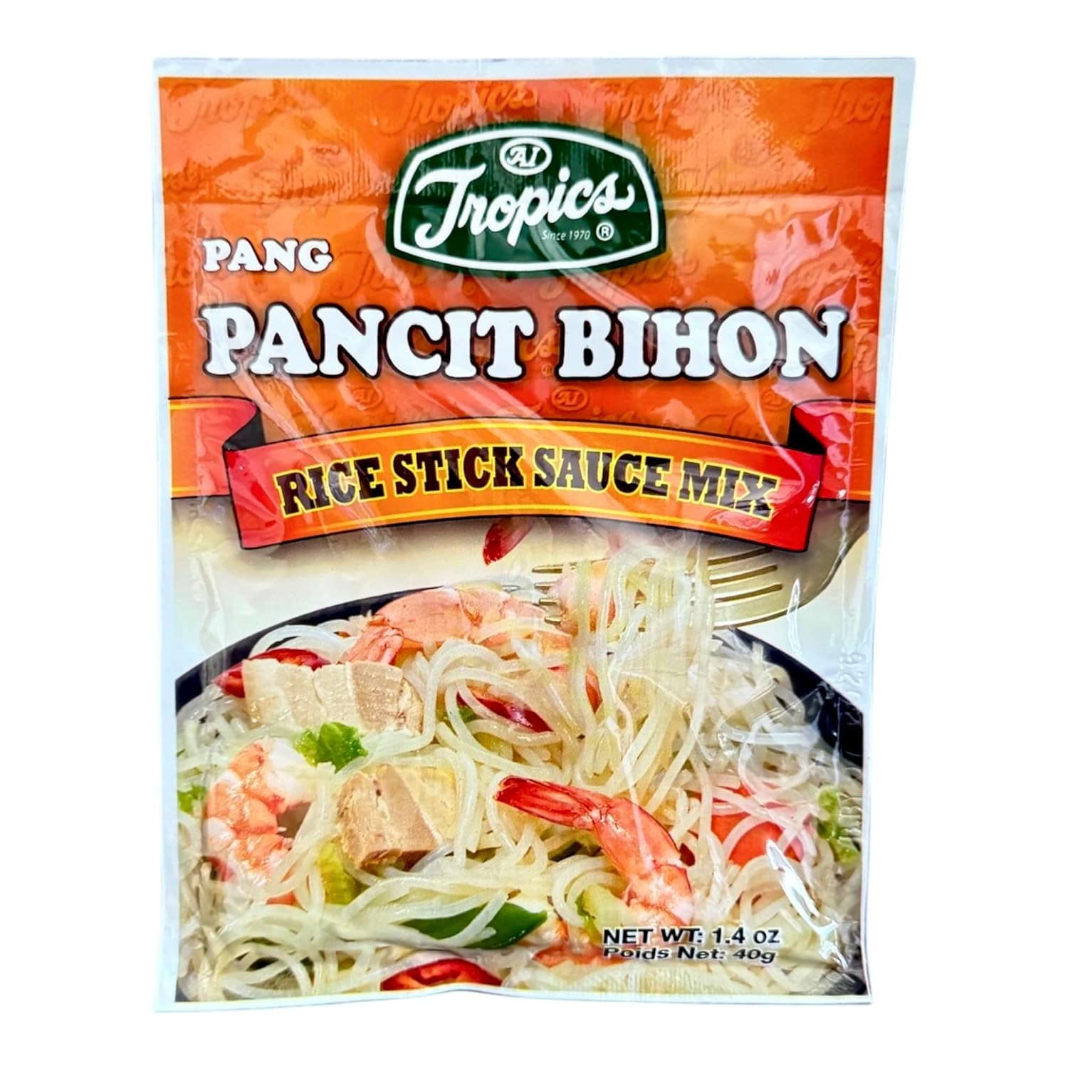 Pancit Bihon Rice Stick Sauce Mix, 1.4 oz Filipino Stir Fry Noodle Seasoning 4pk