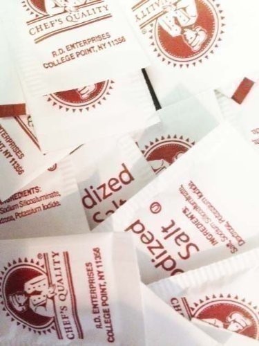 2,000 individual salt packets-The brand used by chefs! .75 grams (compare to…
