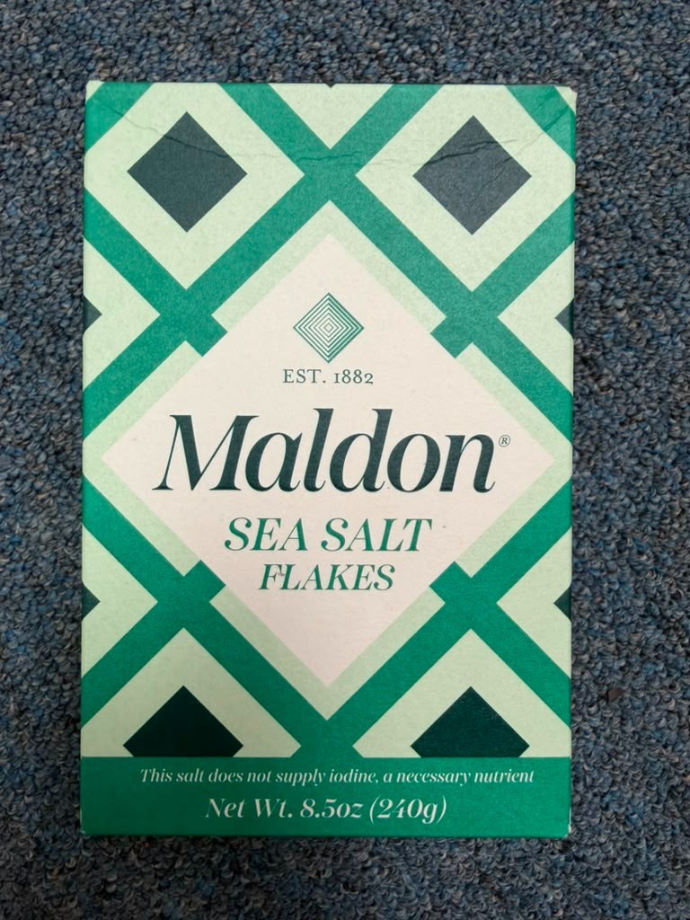 Maldon Sea Salt Flakes 8.5 oz (240g) 2PACKPremium Natural Gourmet Finishing Salt