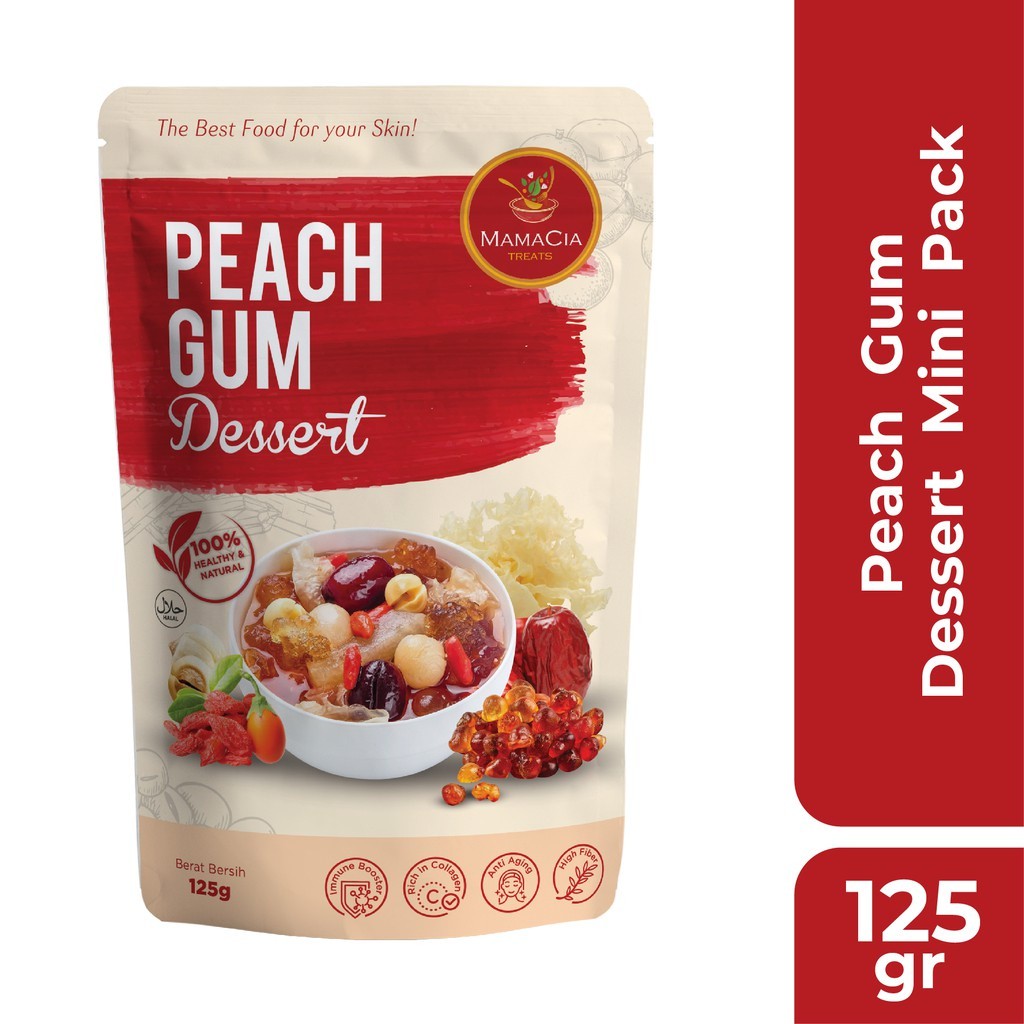 Peach Gum & Double Collagen Dessert Bundle Mini, Dried Mix 255g Natural Herbal