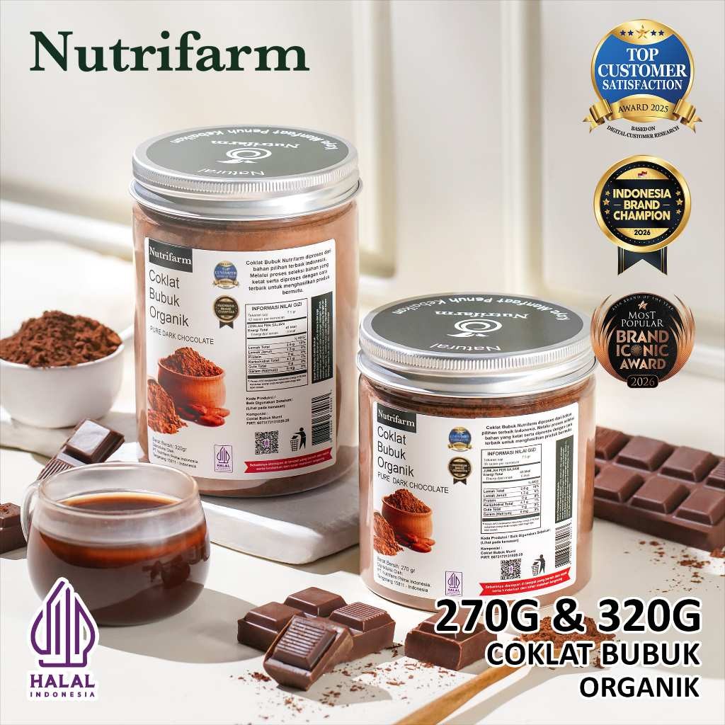 No Sugar Premium Dark Chocolate Powder 270g Cocoa Mix for Lattes & Baking Blend