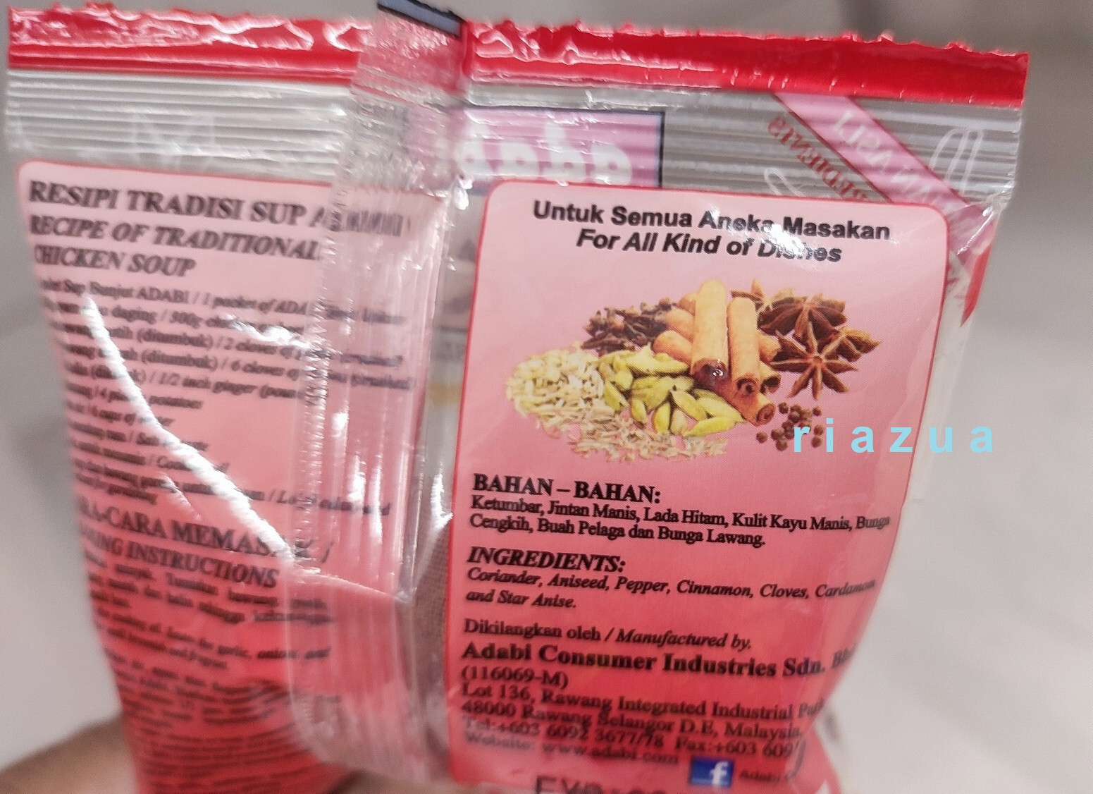 10x Adabi Sup Bunjut Herbs Soup Spices 13g Halal Malaysian Seasoning Special Mix