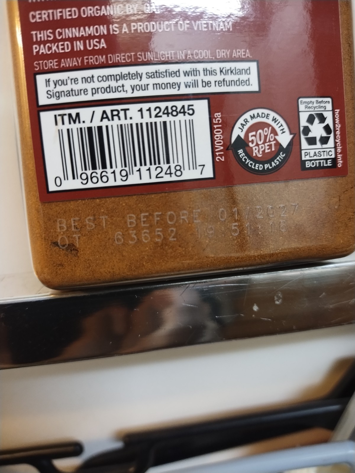 Kirkland Organic Ground Saigon Cinnamon 10.7oz Spice Powder Exp 01/2027