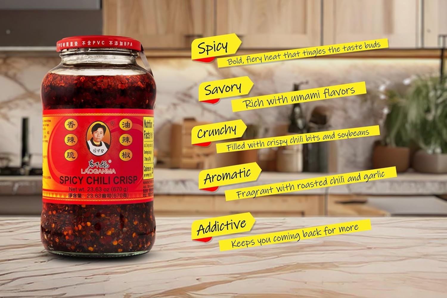 Restaurant-Style Spicy Chili Crisp Hot Sauce 23.63 Oz – Twin Pack for All Dishes