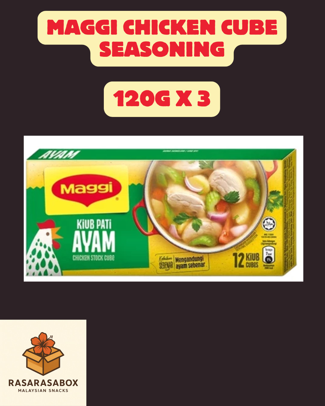 Maggi Chicken Stock Cube – Rich & Savory Seasoning