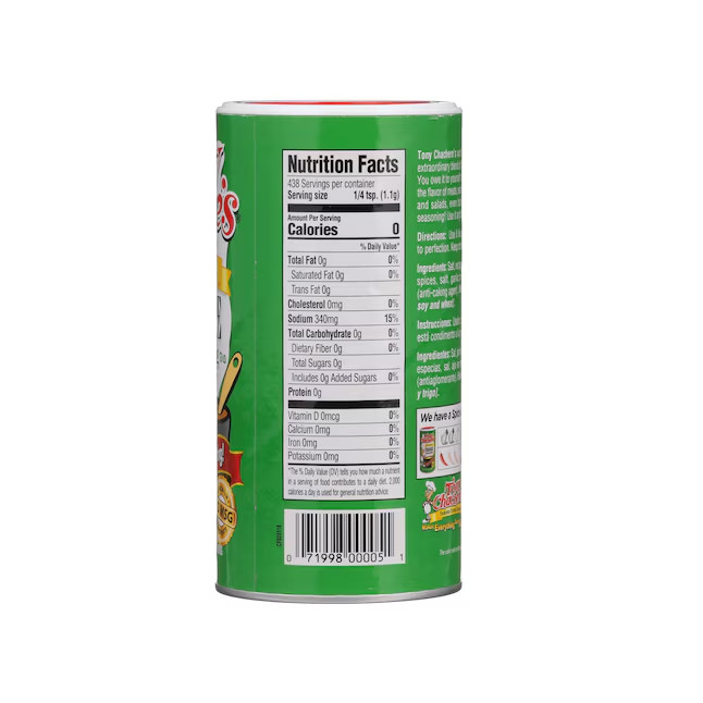 Tony Chachere’s Original Creole Seasoning 17 oz