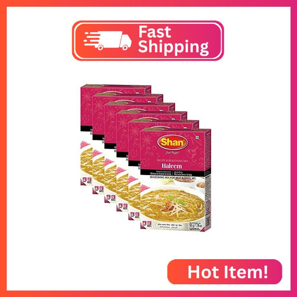 Shan Haleem Recipe and Seasoning Mix 1.76 oz (50g) – Traditional South Asian Cur