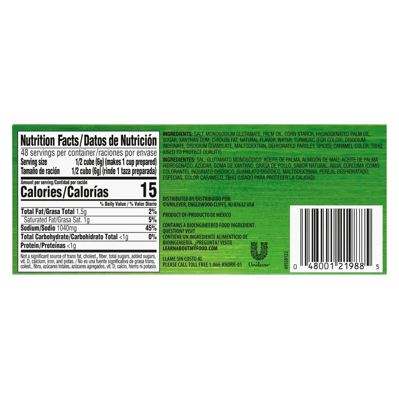 Knorr Beef + Chicken Flavor Bouillon Cubes, 8 Pack x 2