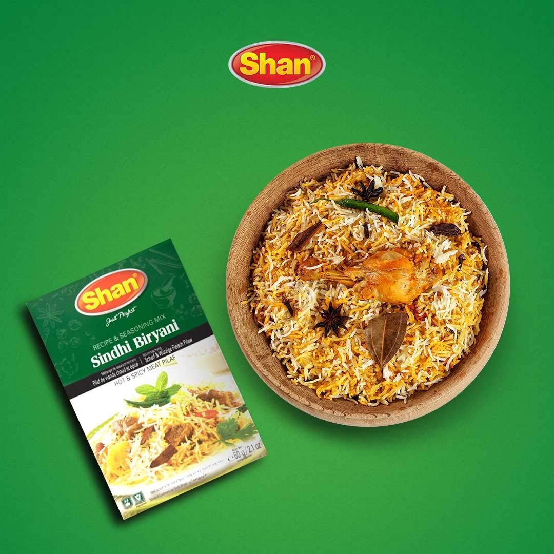 Shan Sindhi Biryani Recipe and Seasoning Mix 2.11 oz 2.1 Ounce (Pack of 6)