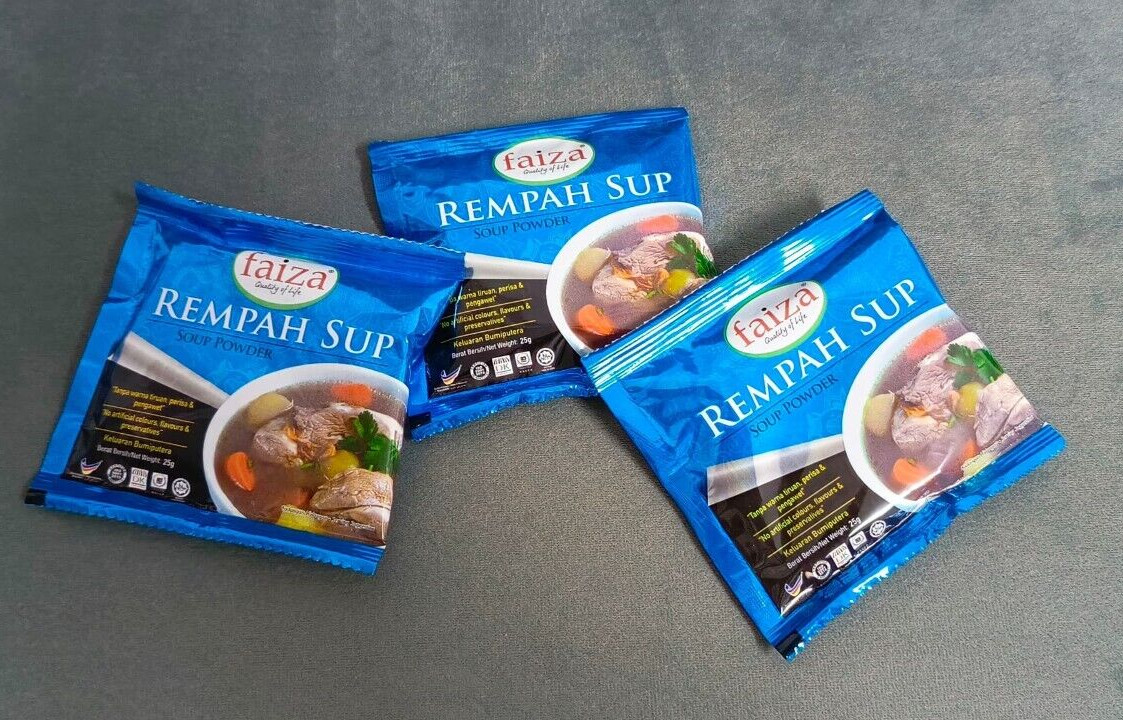 3x FAIZA Soup Beef Chicken Mutton Powder (25g) Serbuk Soup Daging Ayam Kambing