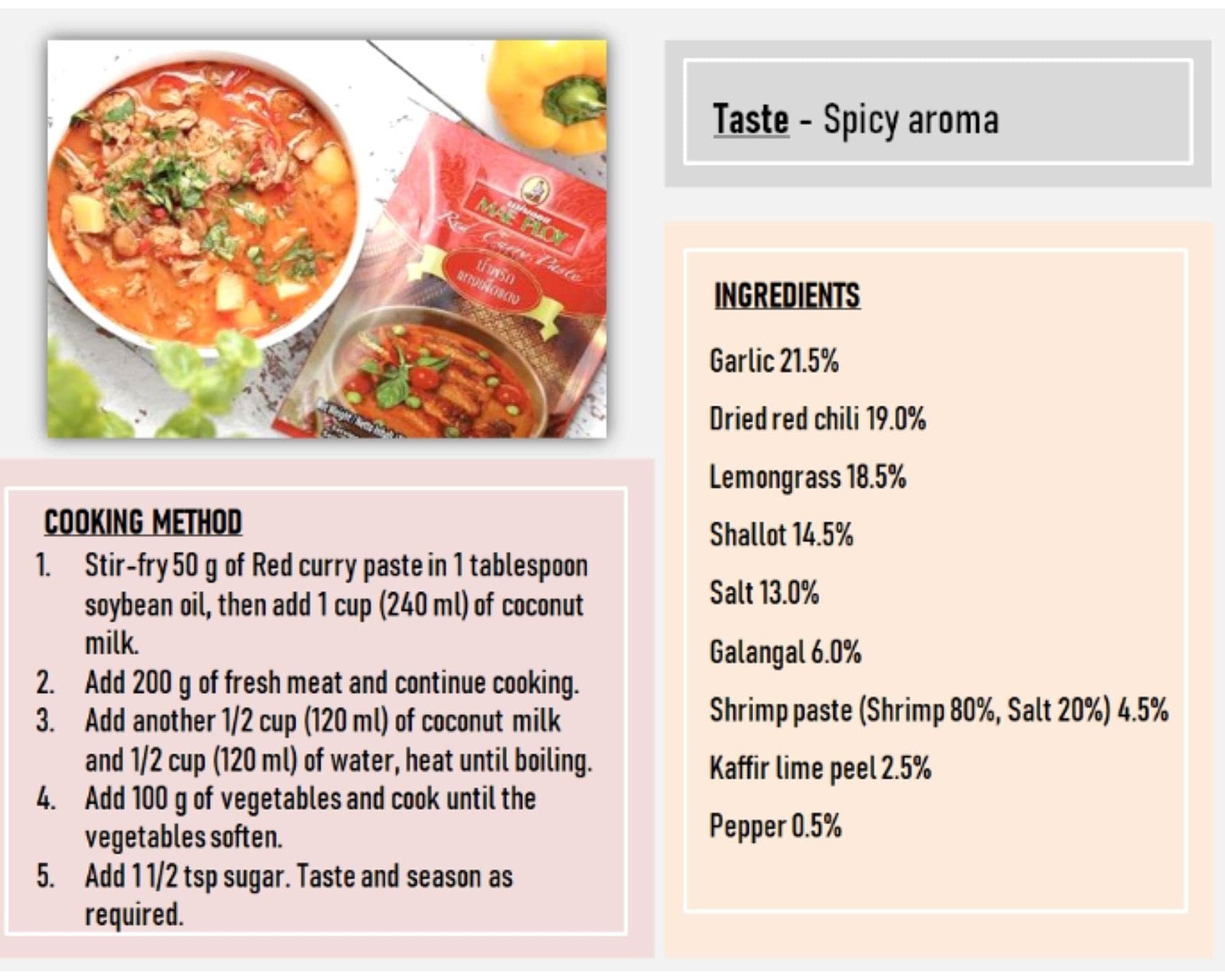 Pasta De Curry Rojo, Autentica Pasta De Curry Rojo Tailandes Para Curry Tail…