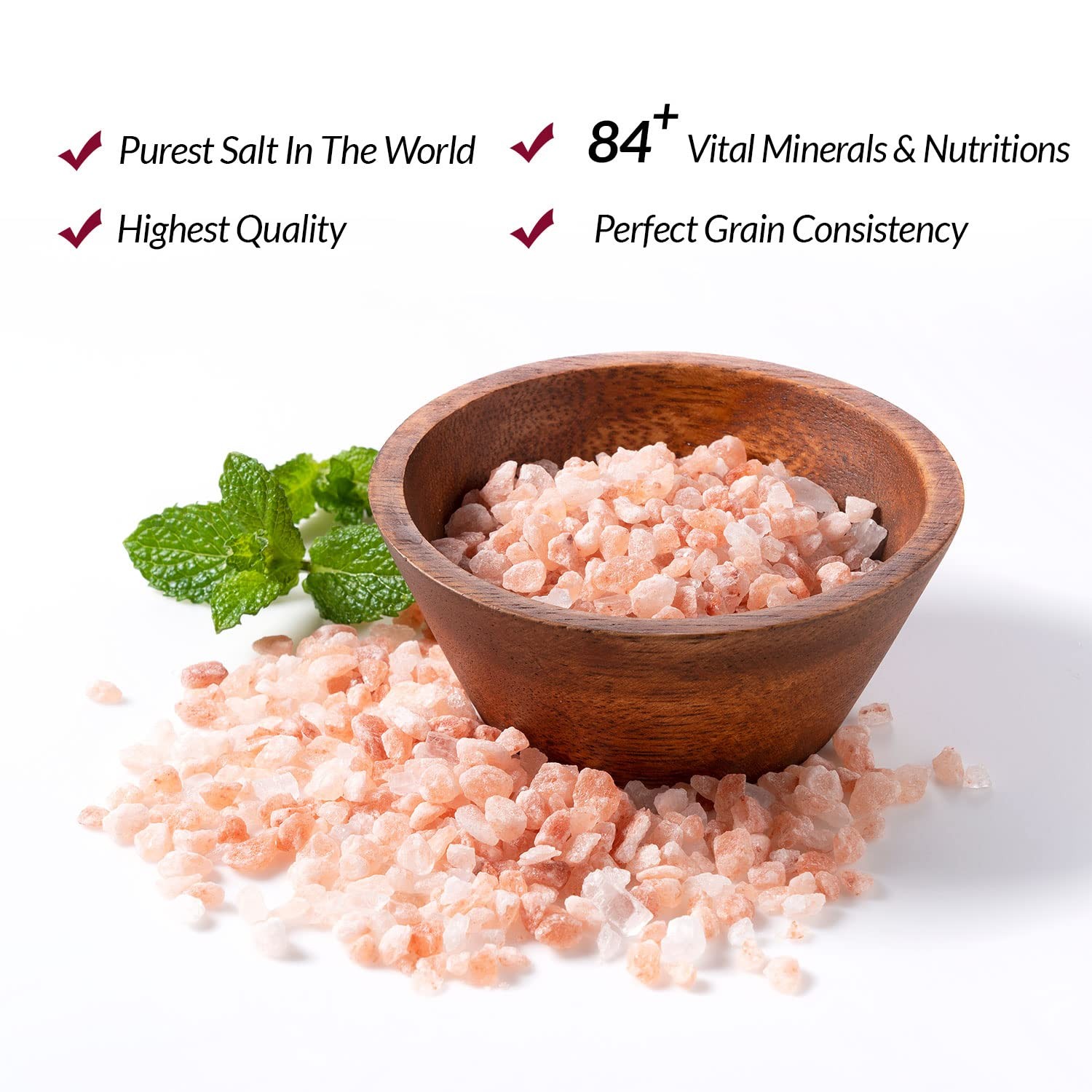 Pink Himalayan Salt, Coarse Grain, Refill Grinders – 12 lbs (12 x 1 Pound Bags)