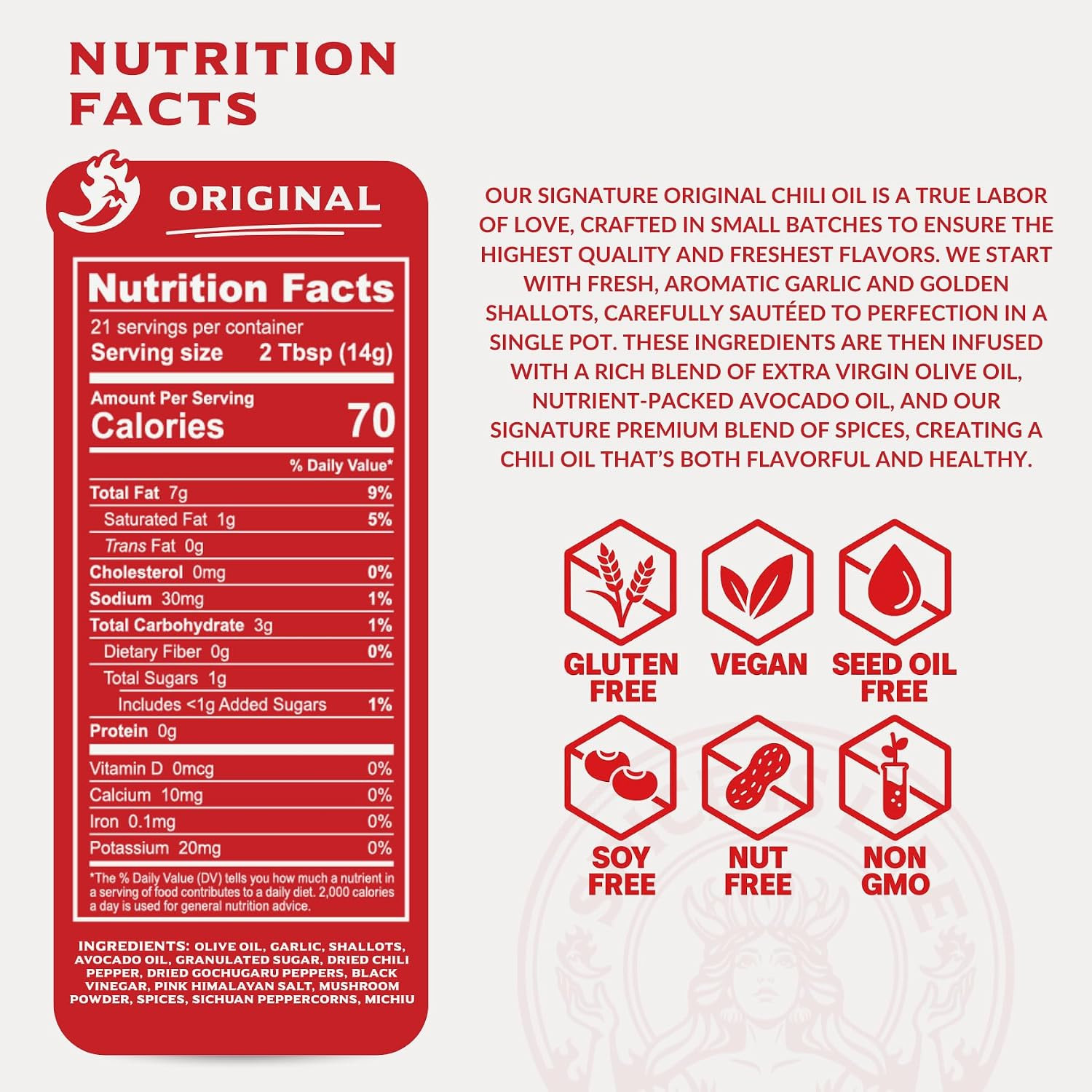 Spice Is Life Original Premium Chili Crisp Oil – Garlic & Shallot Chili Oil – Ol