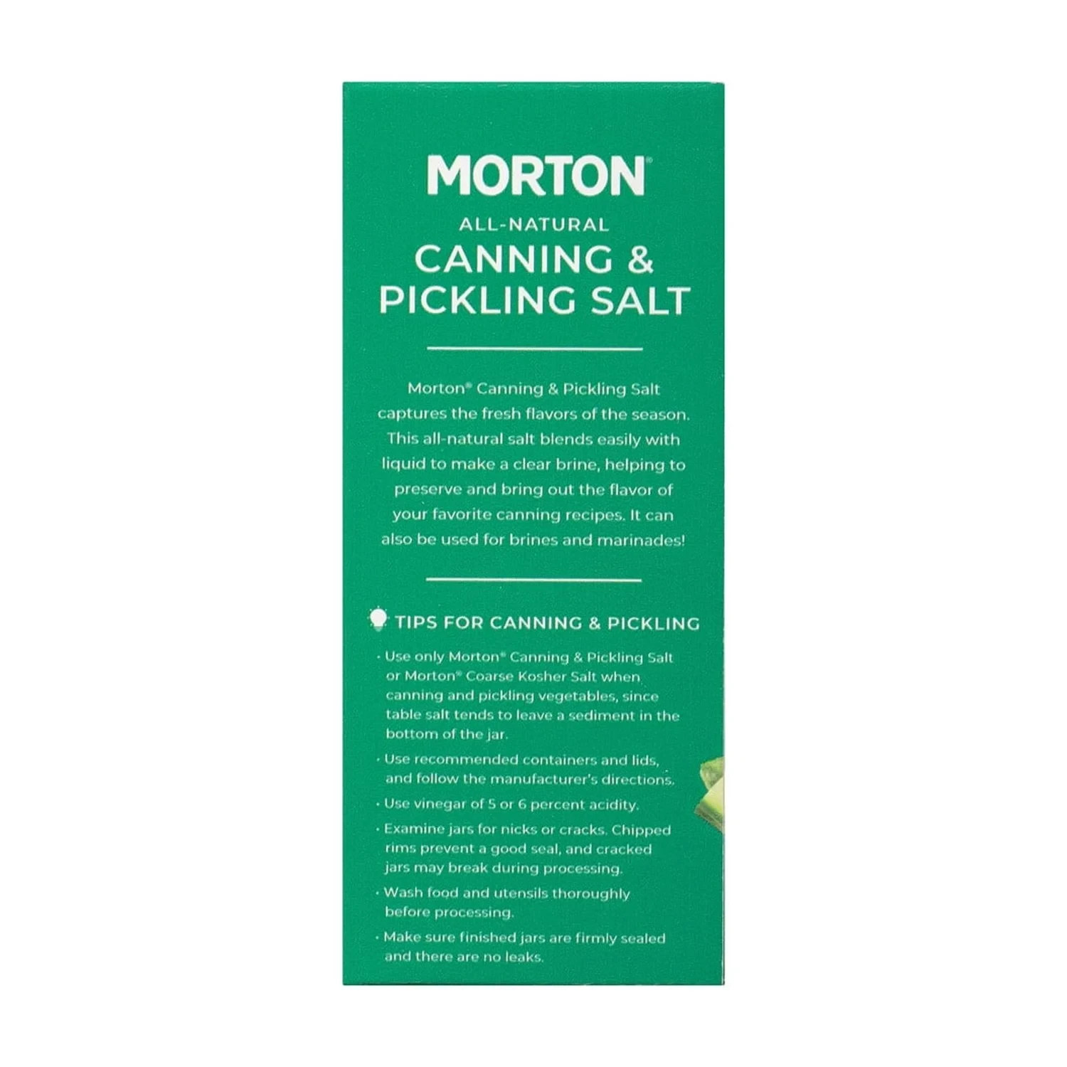 (4 pack) Morton® Canning & Pickling Salt, for Preserving and Pickling, 4 lb Box.