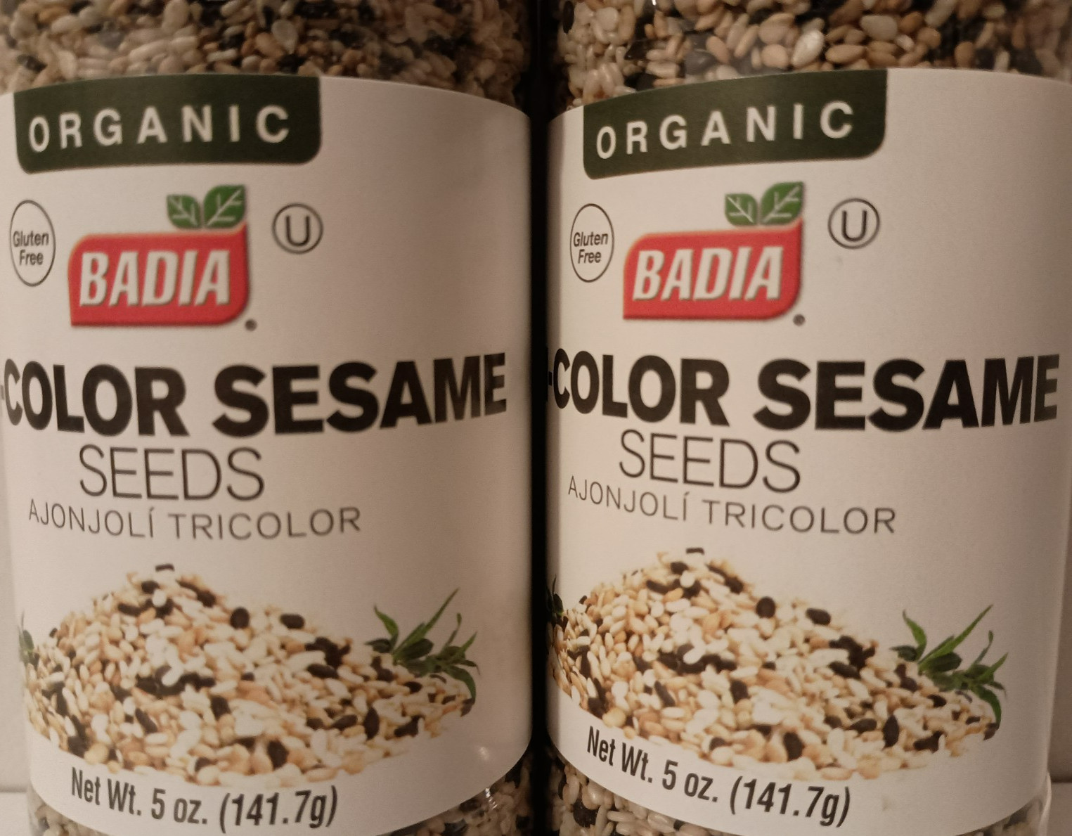 2 Badia® Organic Tricolor Sesame Seeds/Black/White/Toasted/Ajonjoli/Organico