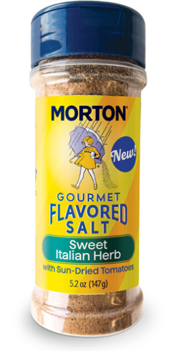 Morton Flavored Salt Sweet Italian Herb with Sun Dried Tomatoes 3 Pack