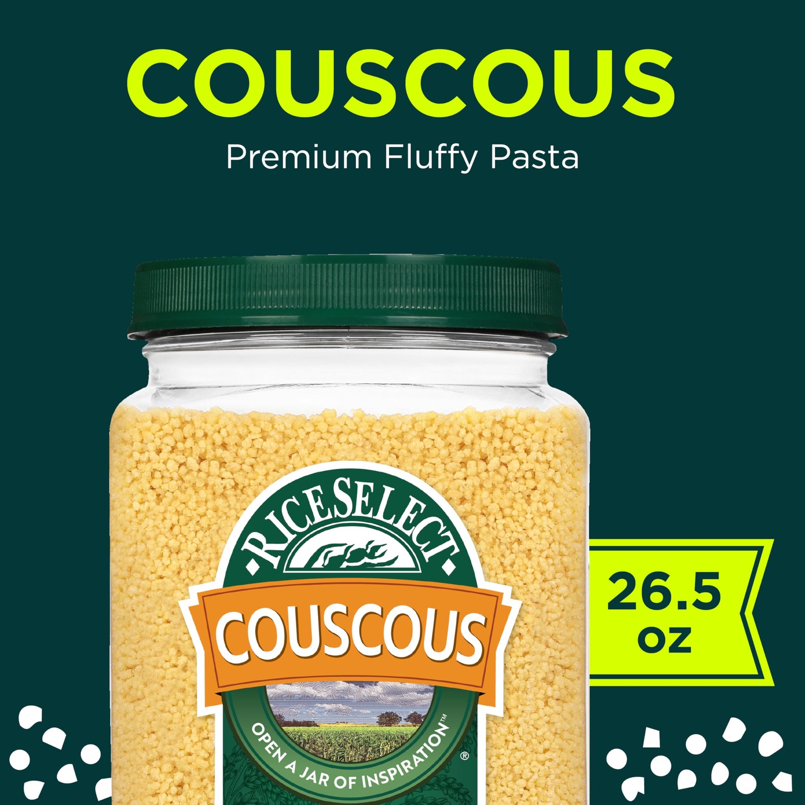 RiceSelect Couscous, Premium Moroccan-Style 1.65 Pound (Pack of 1), Moroccan