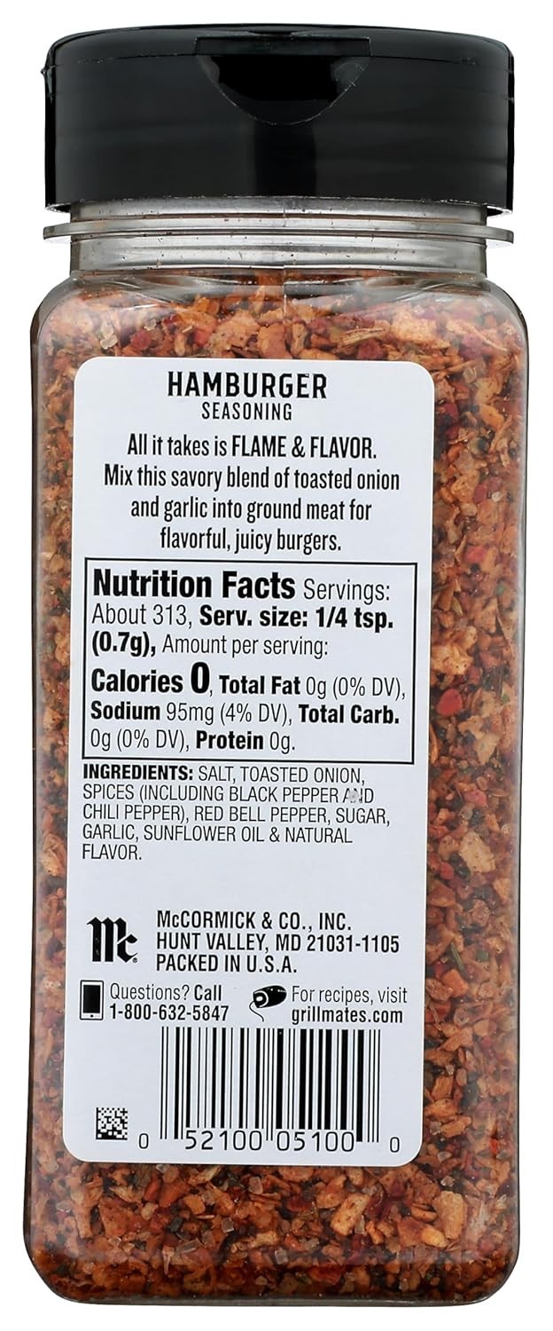 Kosher Certified 7.75 Oz Hamburger Seasoning – Perfect for Grilling Enthusiasts