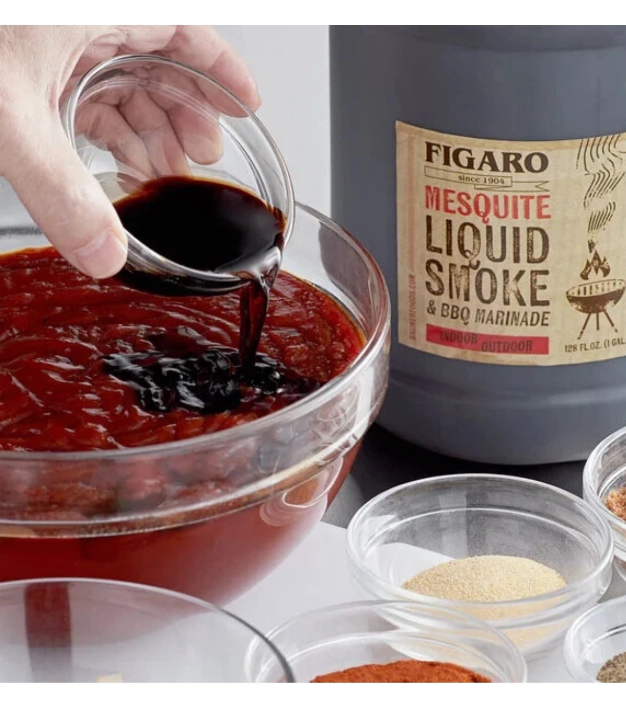 Figaro – Hickory Liquid Smoke and Marinade (1 Gallon)