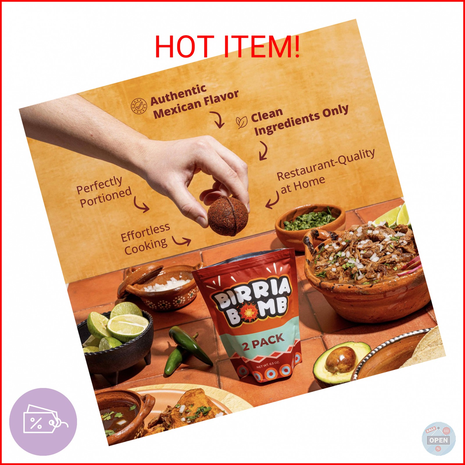 CHILEMOY Birria Balls VALUE-PACK | Authentic Mexican Birria Seasoning | Birria B