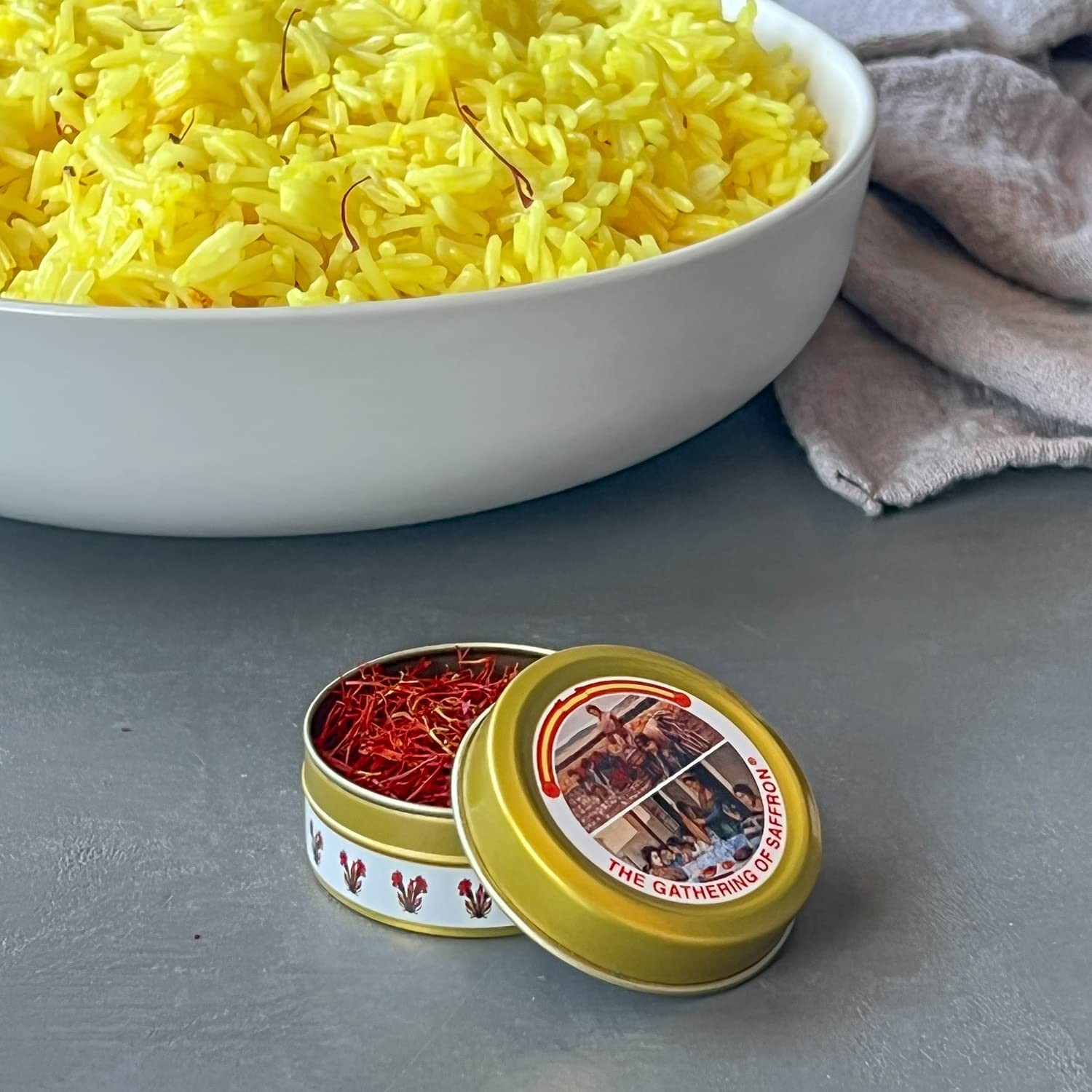 The Gathering of Saffron Brand Saffron, Pure Spanish Kesar, 2g