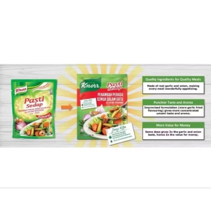 5 x Knorr Pasti Sedap Seasoning Mix 300g – All In One Flavoring / Halal