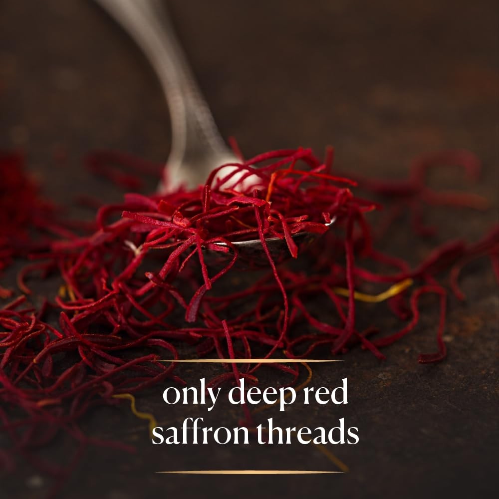Cook’s, Premium Negin Grade Saffron Threads, Premium Dark Red Saffron Strands…