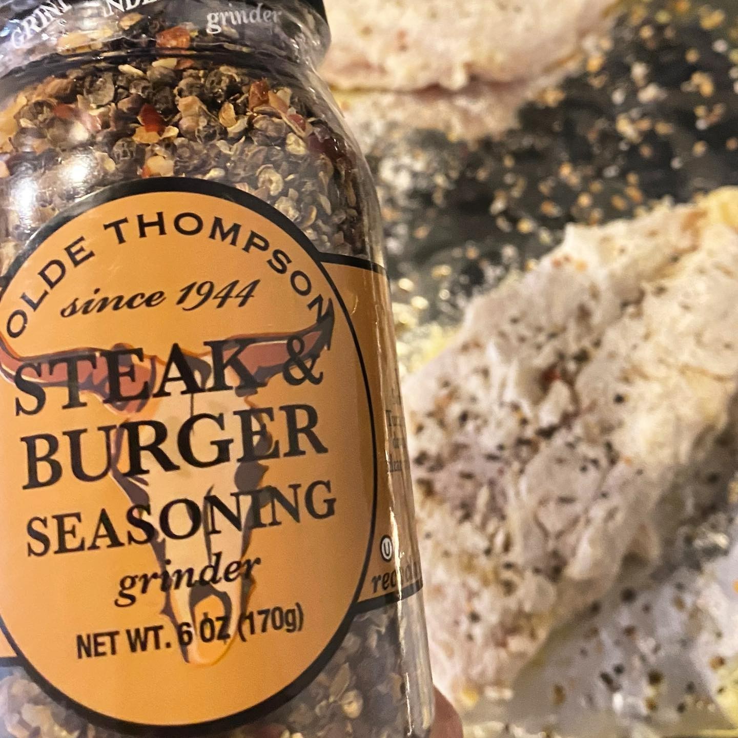 2 Olde Thompson Steak Burger Seasoning 6 Oz Gourmet Spice Grinder Bbq/Cookouts