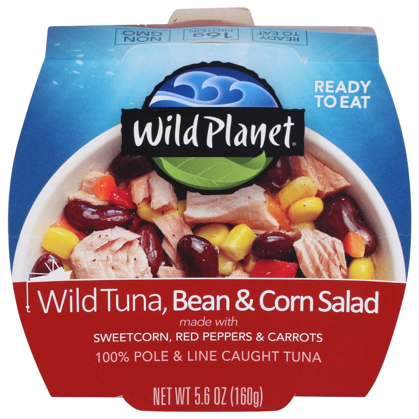 Wild Planet Ready-to-Eat Tuna, Bean & 5.6 Ounce (Pack of 1), No Color