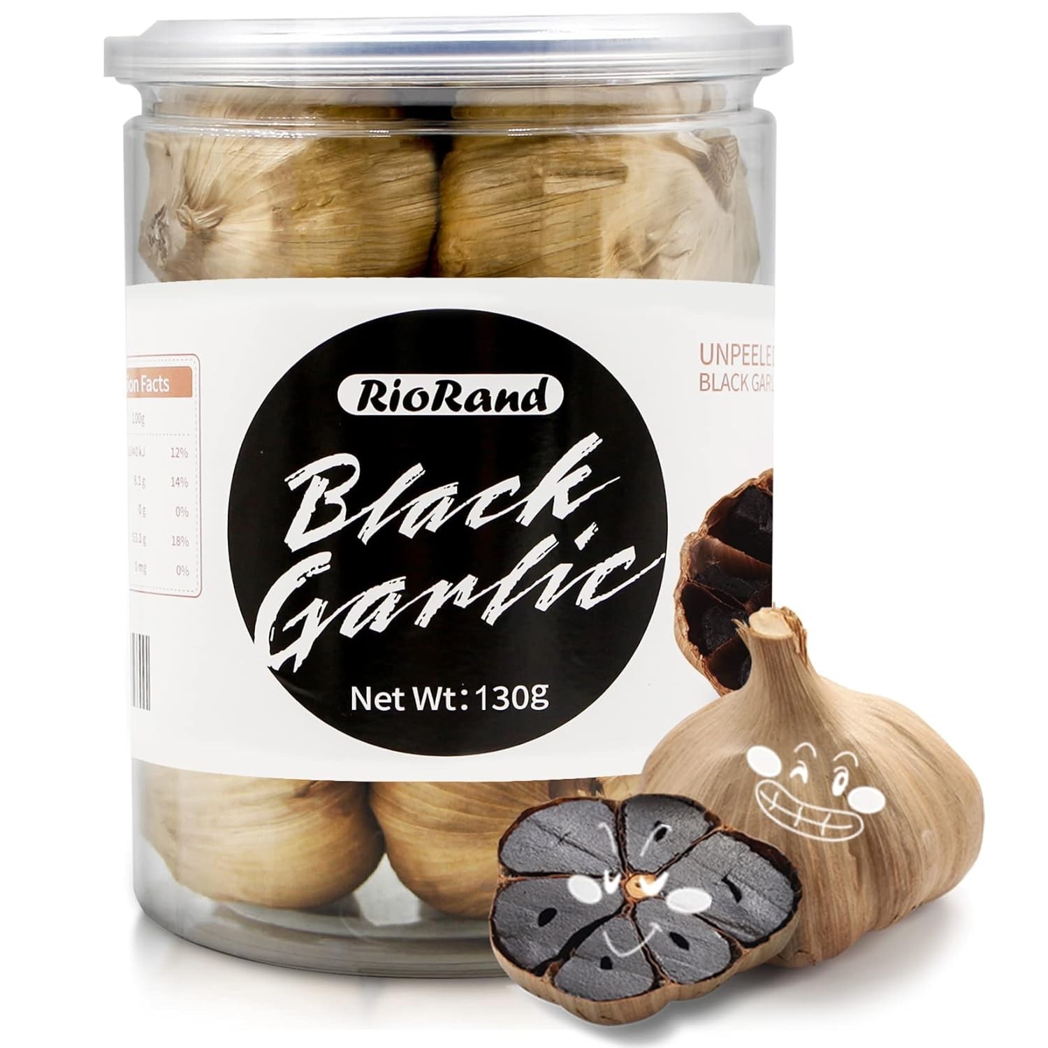 Black Garlic 130g Whole Black Garlic Aged for Full 90 Days Black Garlic Jar
